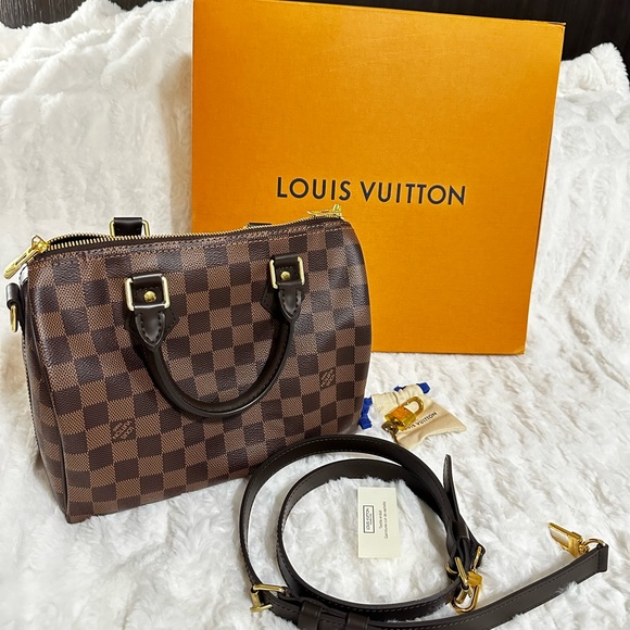 Louis Vuitton Handbags - Louis Vuitton Speedy Bandouliere 25 Damier Ebene